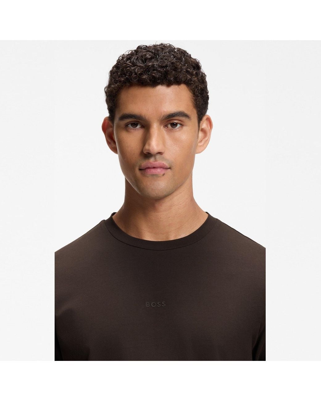Boss Black Oversized Tchup T-Shirt With Logo Detail for men