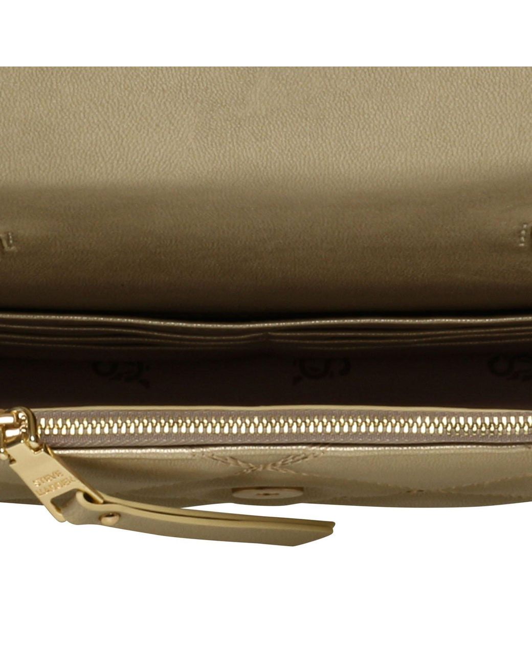 Steve Madden Brown Lm Satin Jewel Shldr