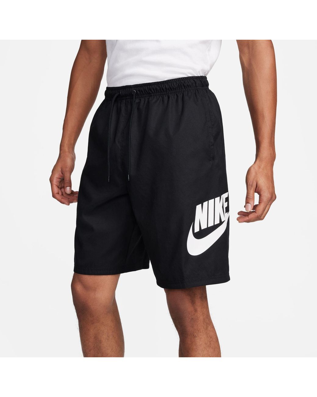 Nike Black Woven Club Tracksuit Shorts for men