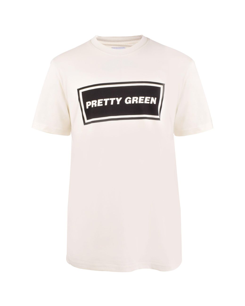 Pretty Green Black Pg Text Logo Regular Fit T-Shirt for men