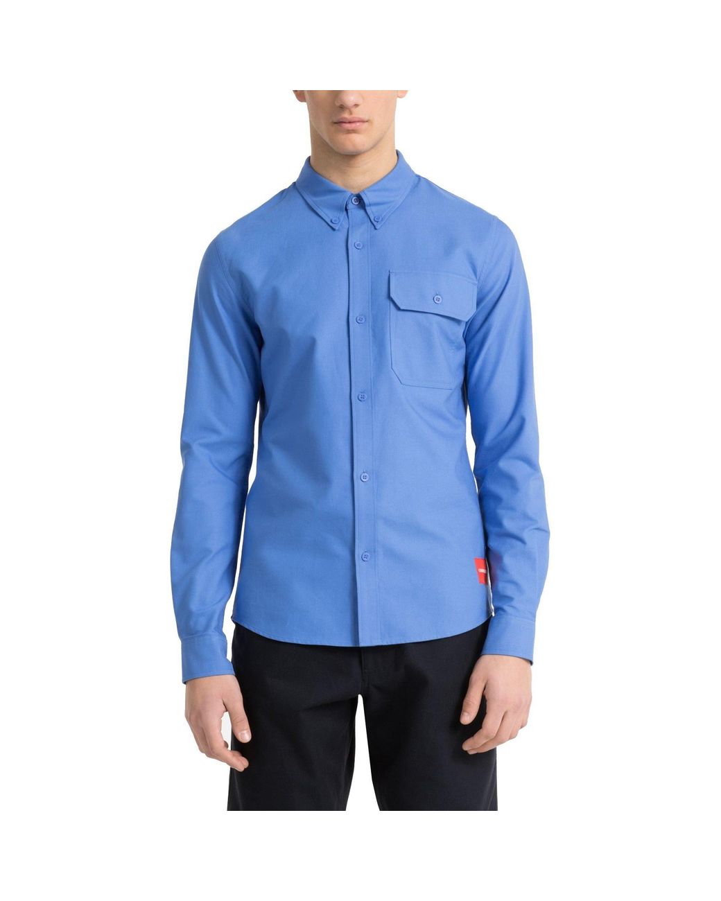 Calvin Klein Blue Ck Jeans Oxford Shirt for men