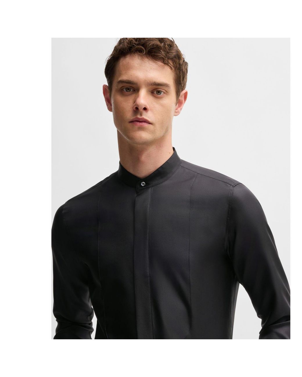 Boss Black L-Hays-Party-244 Silk Shirt for men