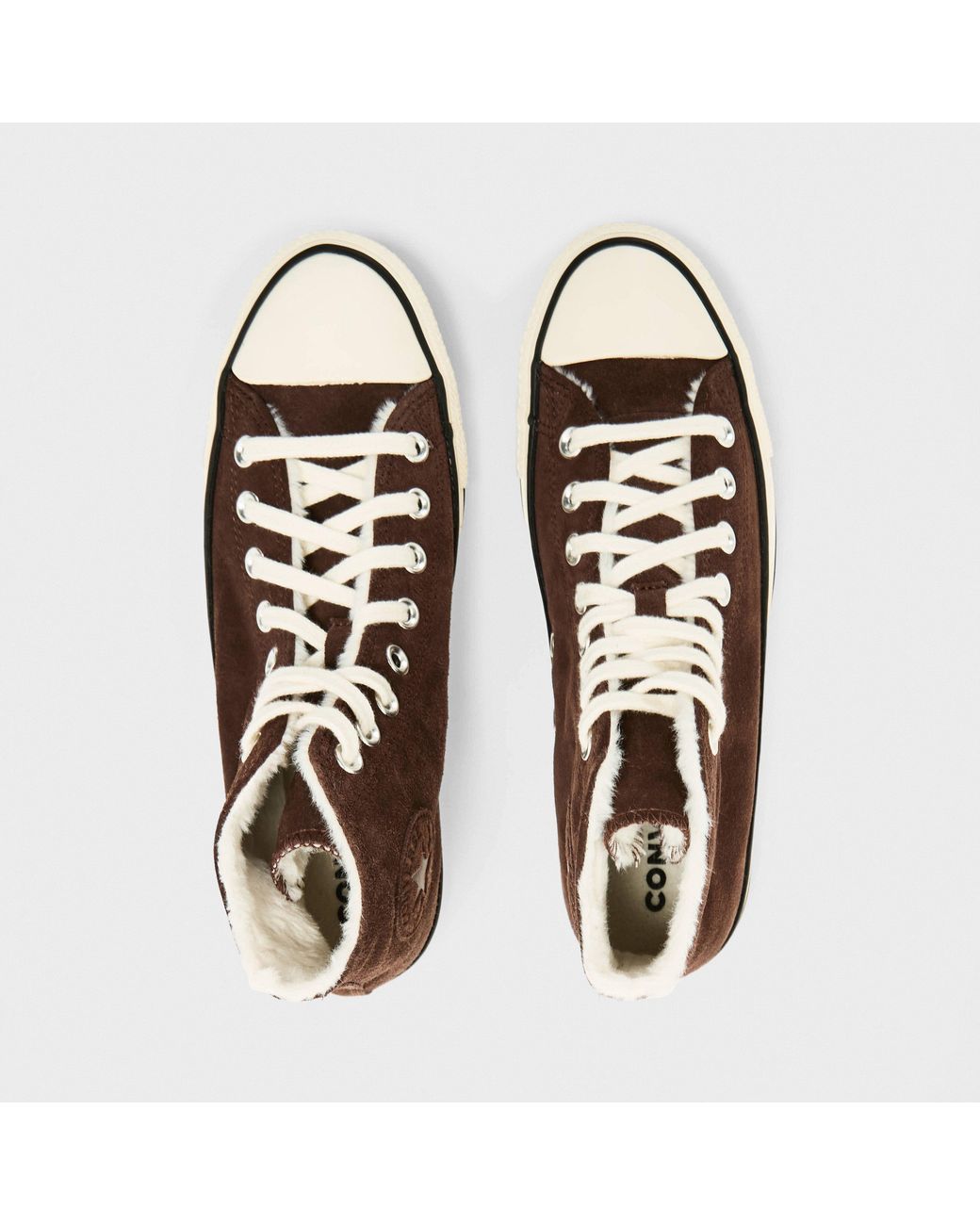 Converse Brown Chuck L Hi Canvas High-Top Trainers
