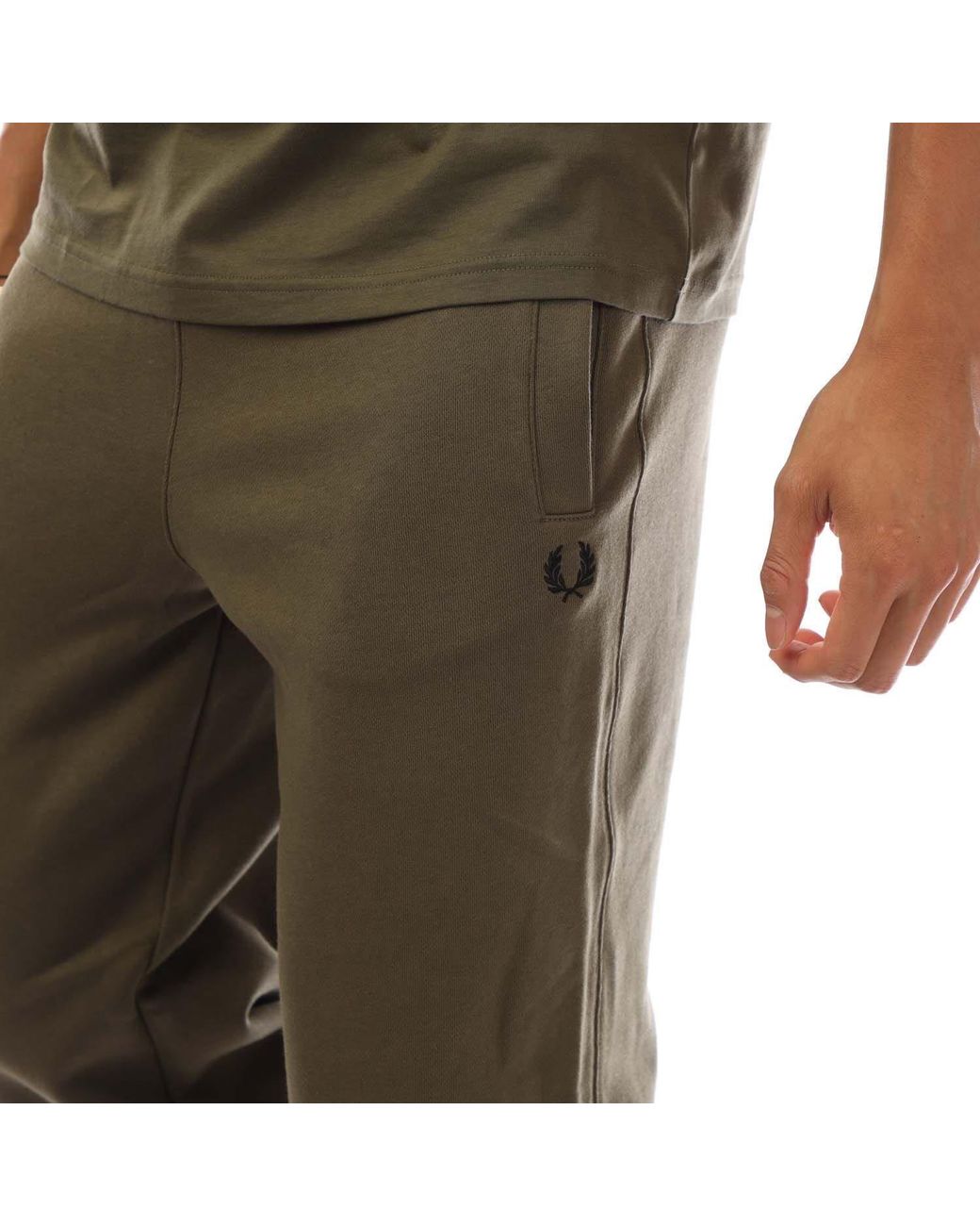 Fred Perry Brown Loopback Sweatpants for men