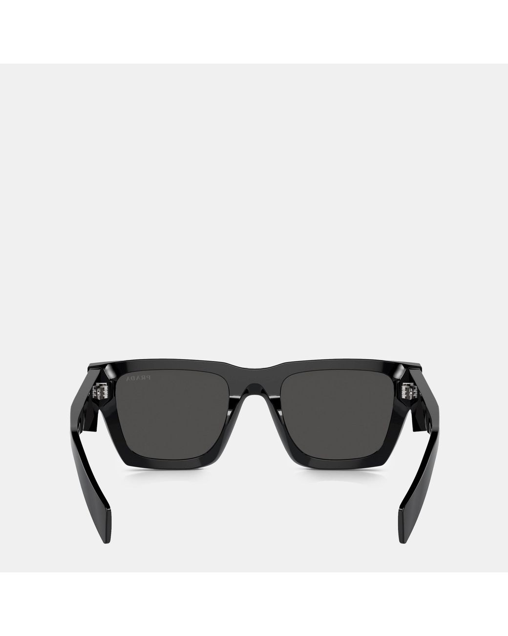 Prada Gray Square Symbole Sunglasses for men