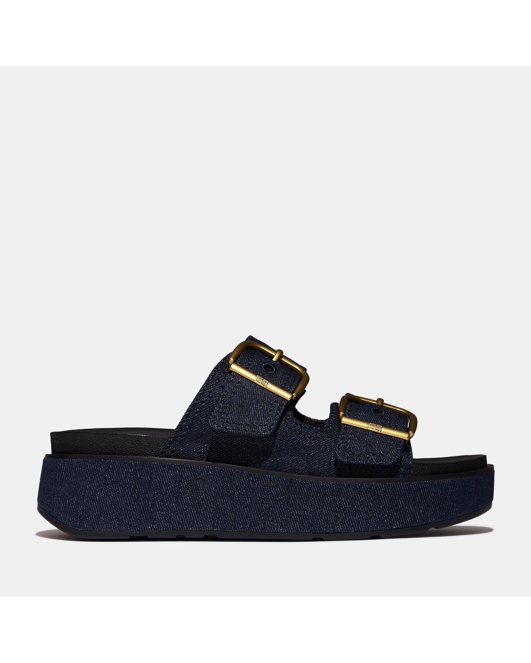 Fitflop Blue Gen-Ff Max Buckle Slides