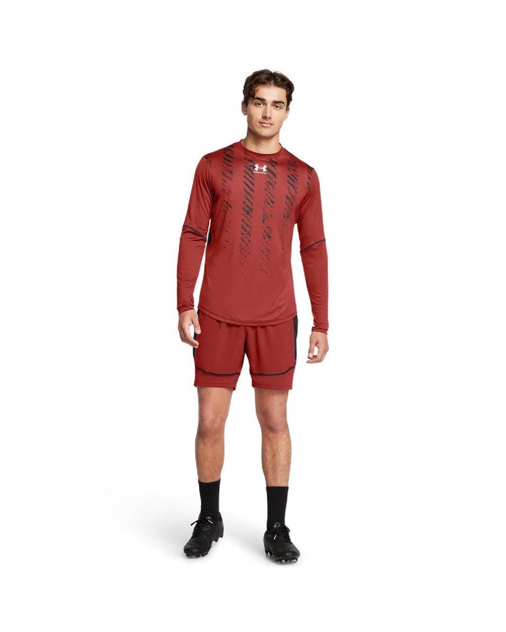 Under Armour Red Challenger Pro Training Shorts for men