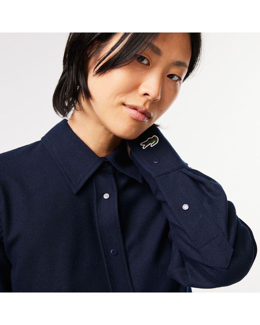 Lacoste Blue Slim-Fit Long Sleeve Shirt