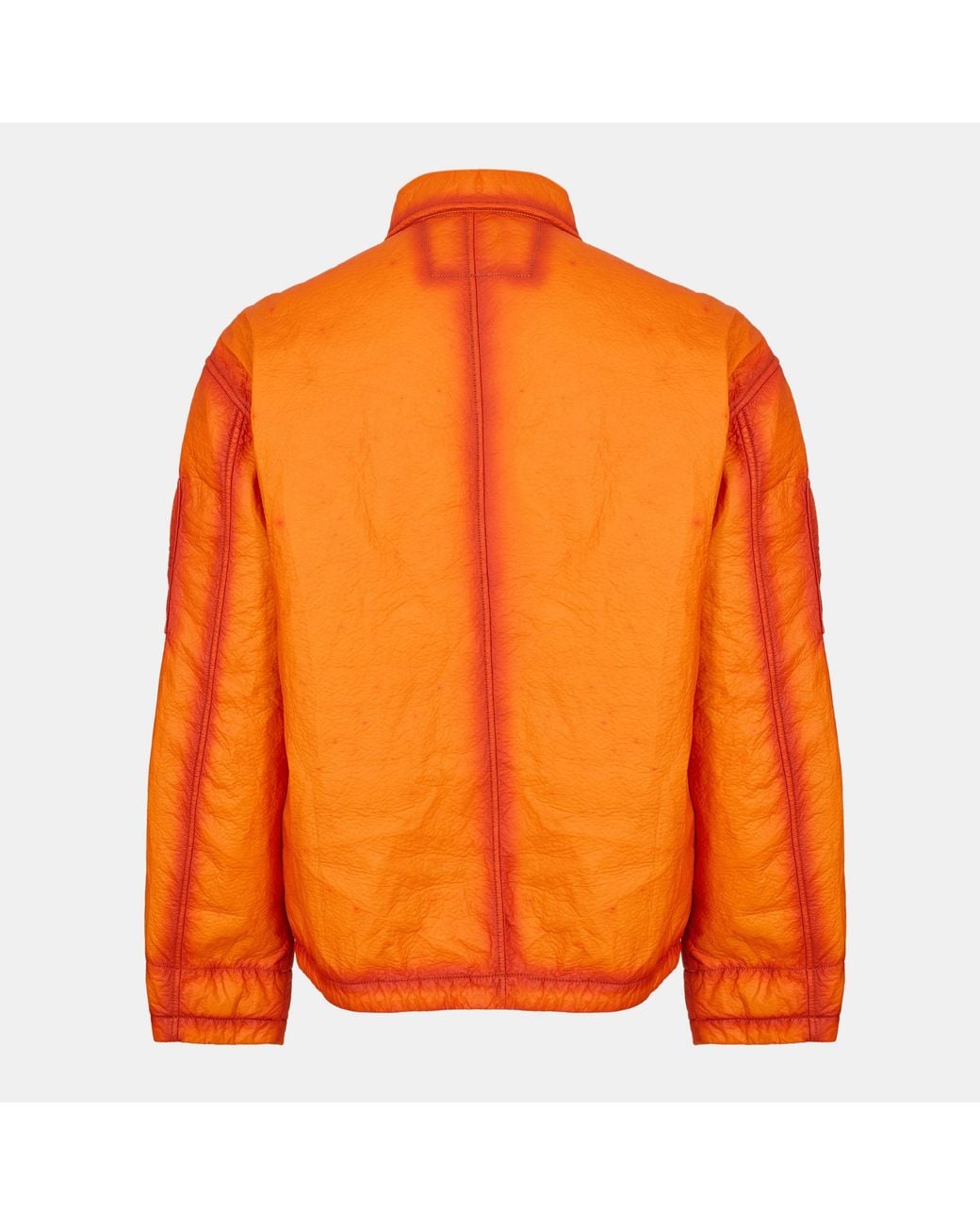 C P Company Orange Feltro Bi Film Jacket for men