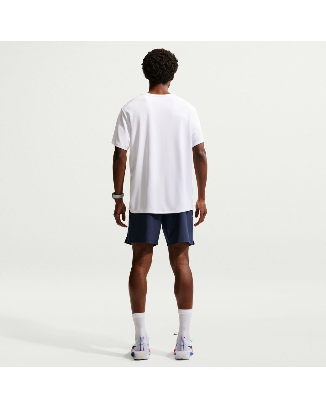 Nike Blue Miler 7 Performance Running Shorts for men