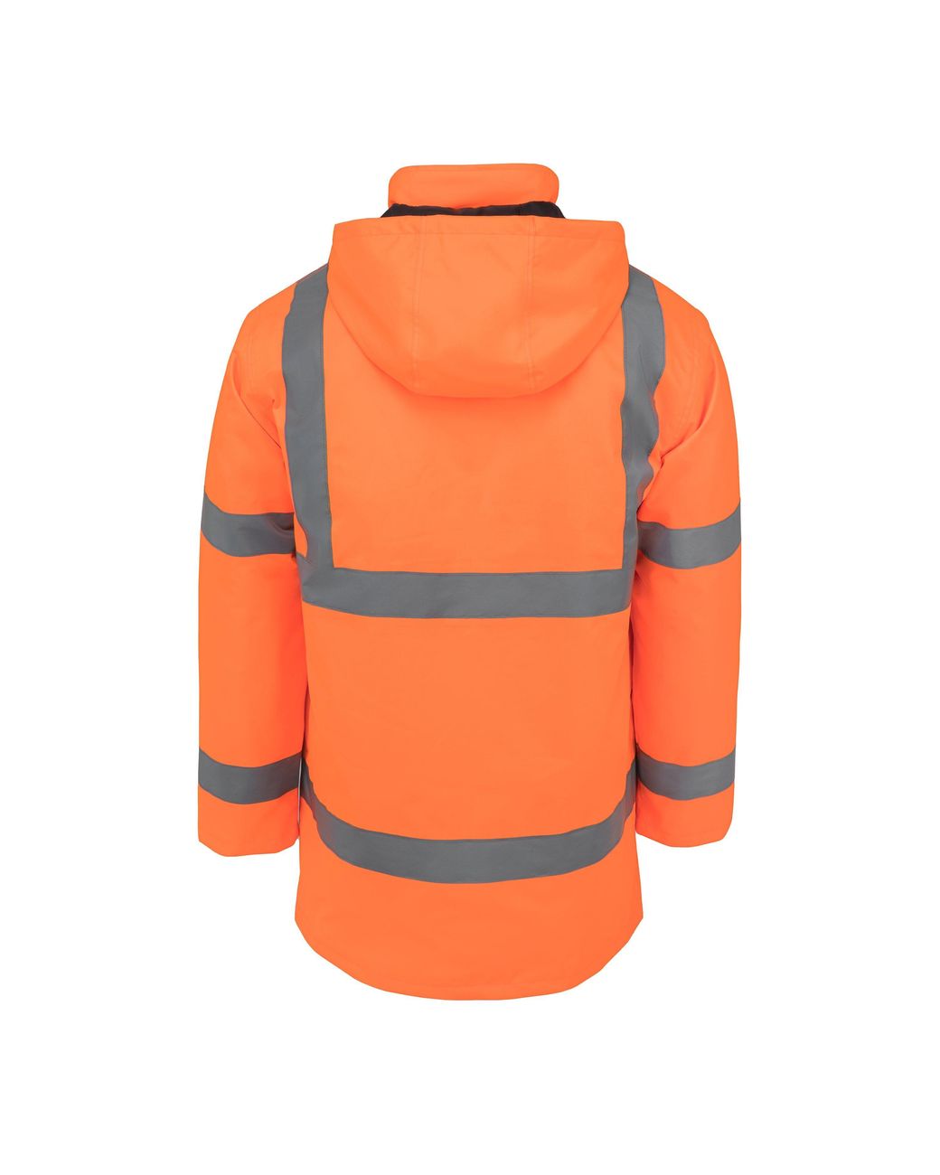 Dunlop Orange Waterproof Wind Resistant Reflective Long Sleeve Hi-Vis Jacket for men