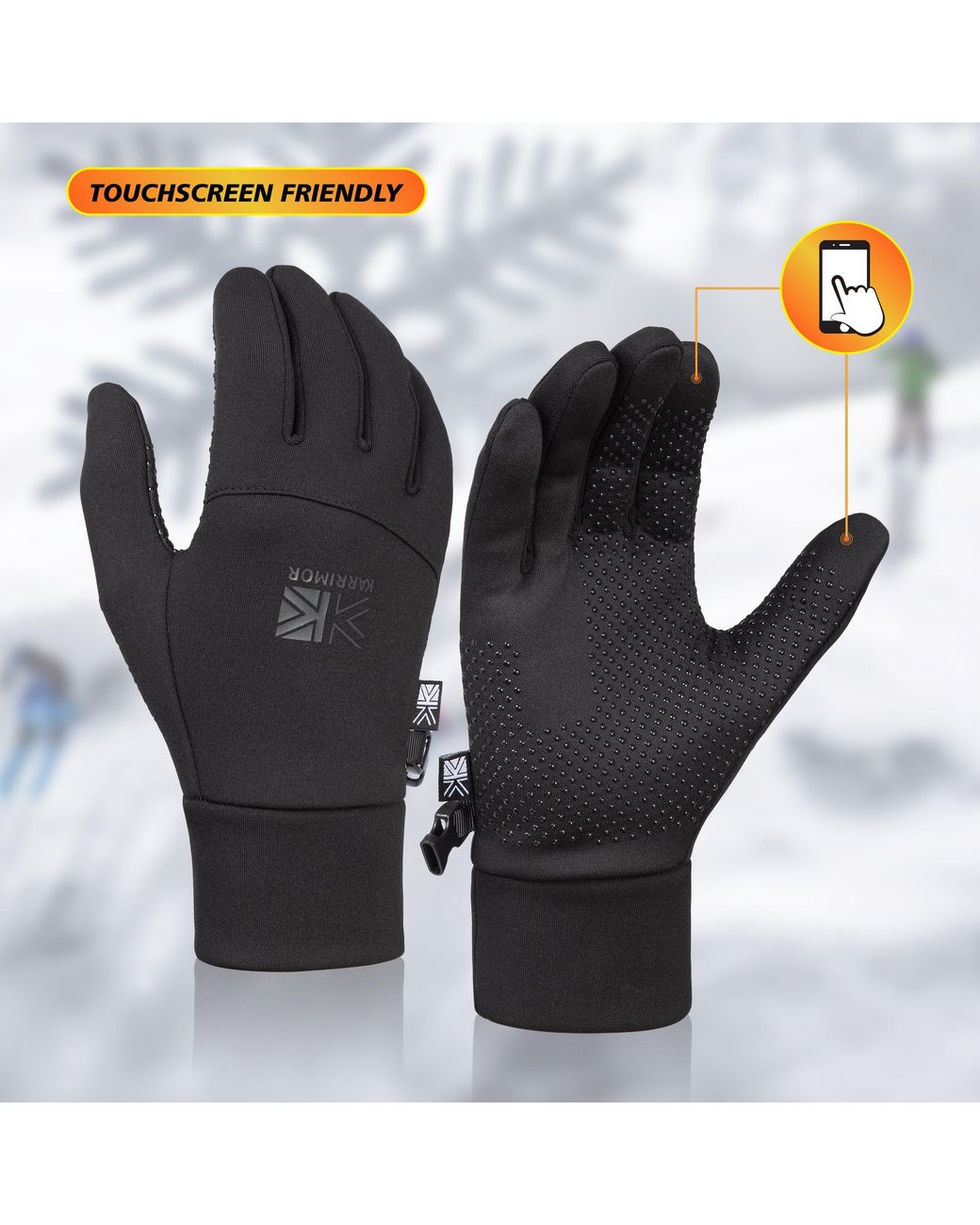 Karrimor Black Thermal Gloves