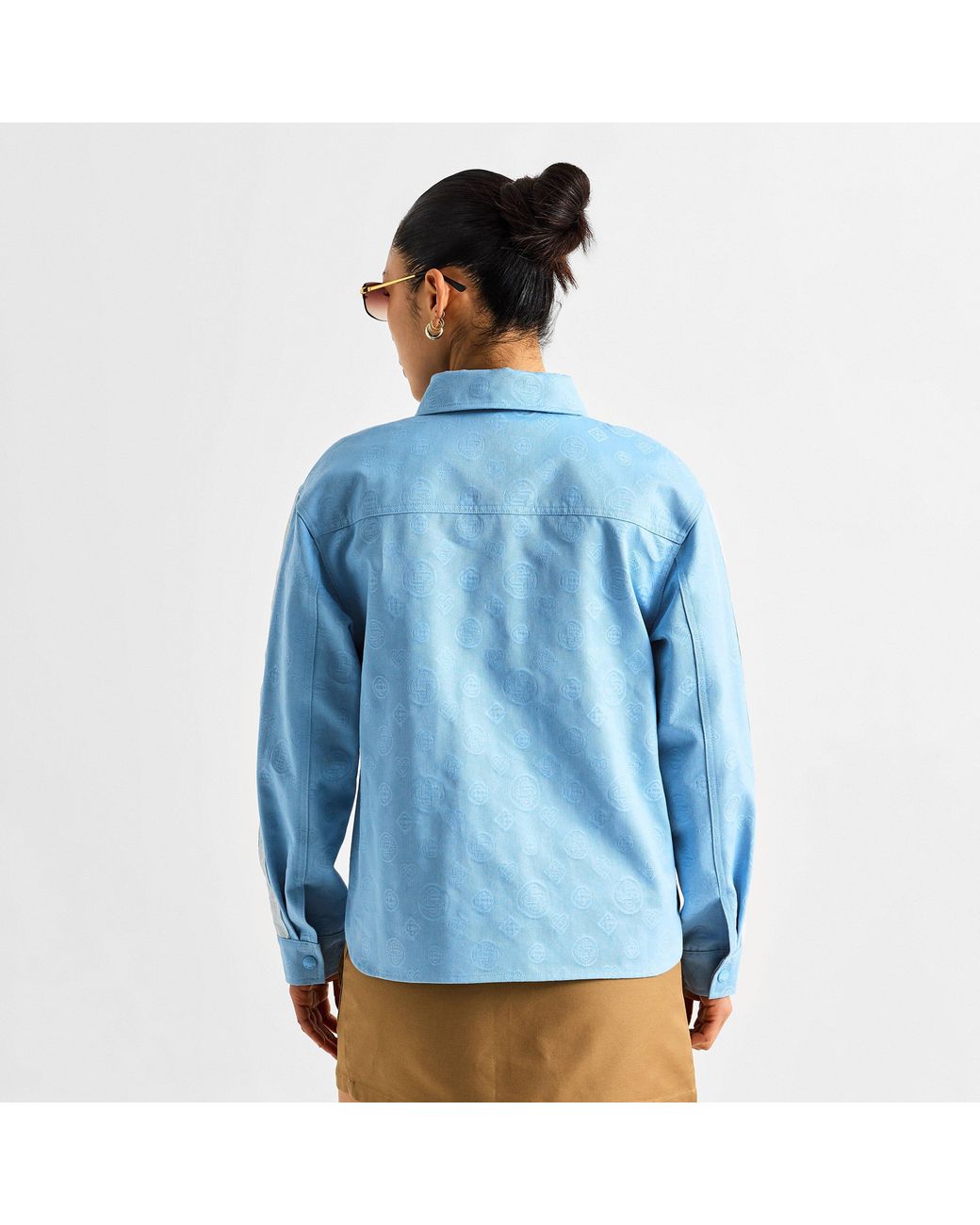 Casablanca Blue Monogram Shirt