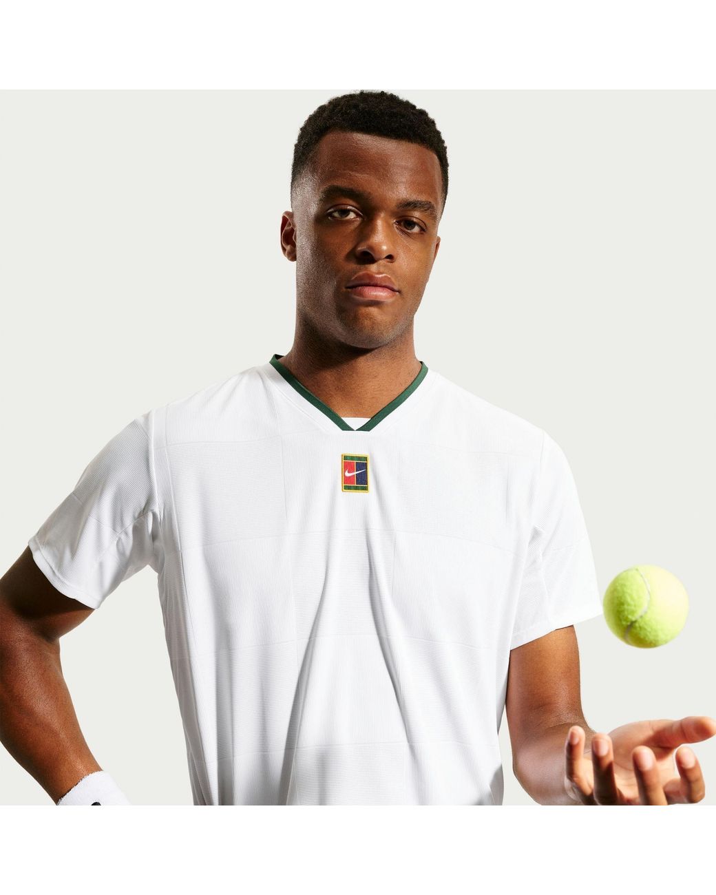 Nike White Court Slam Dri-Fit Adv Tennis Top for men