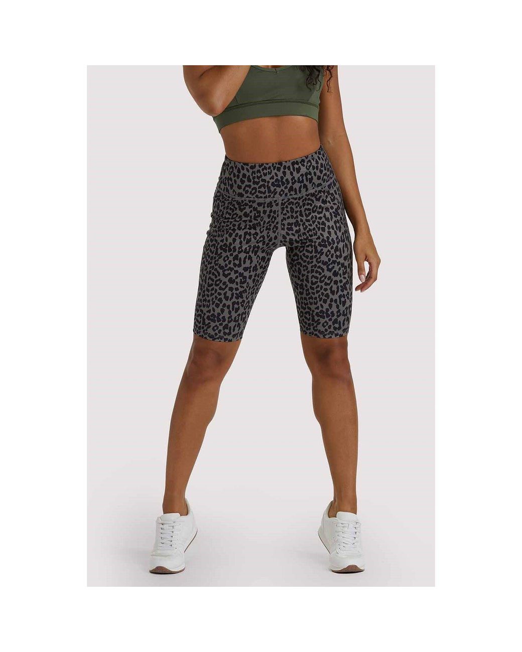 Wolf & Whistle Blue Eco Dusty Leopard Shorts