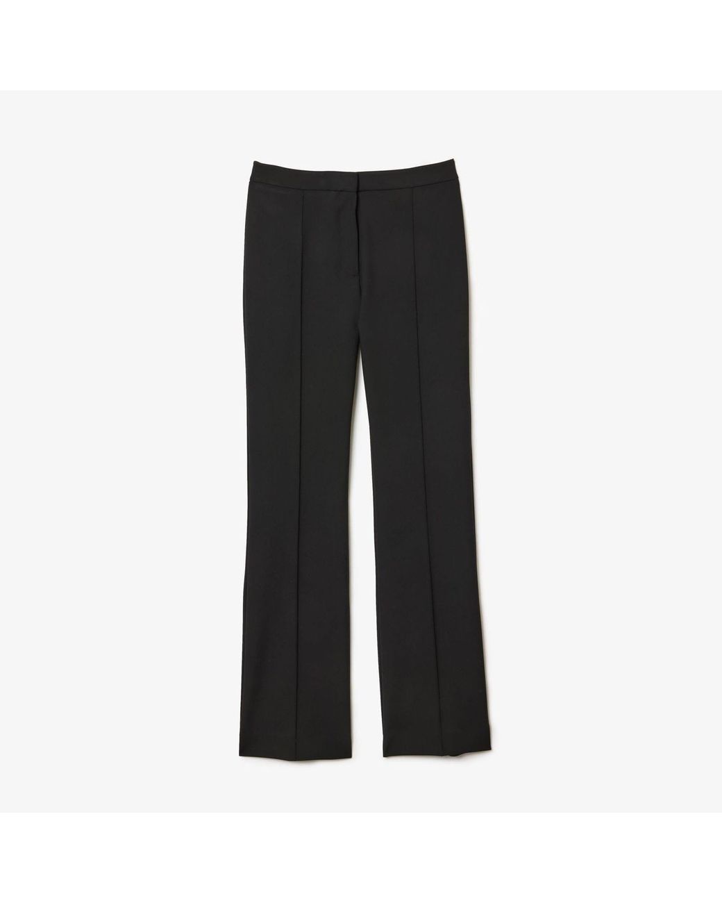 Lacoste Black High Waist Flare Dress Pants