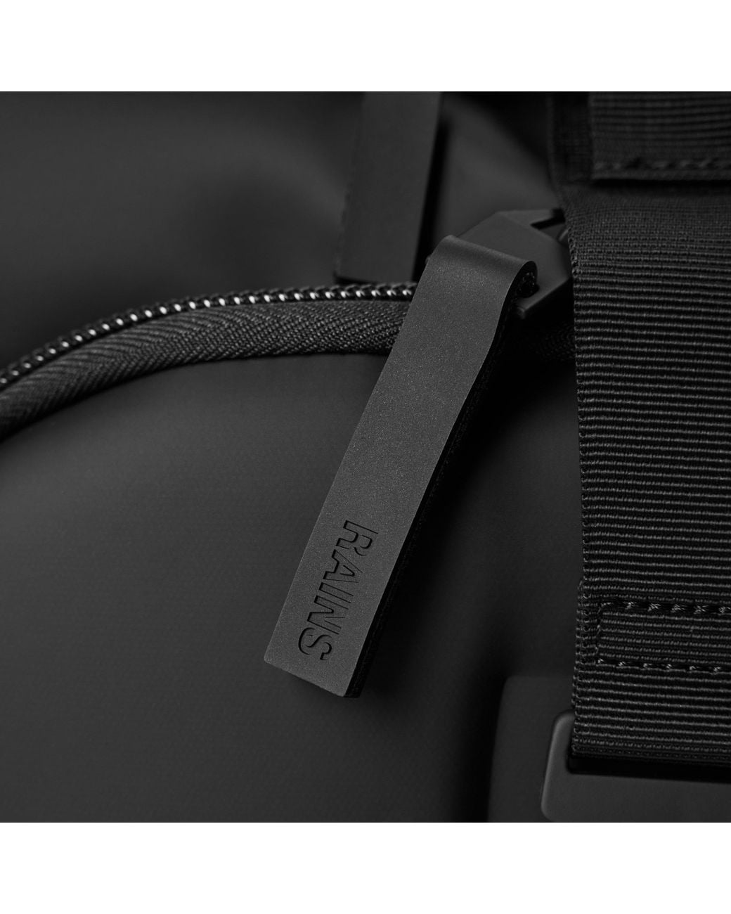 Rains Black Texel Moulded Waterproof Backpack 34 L