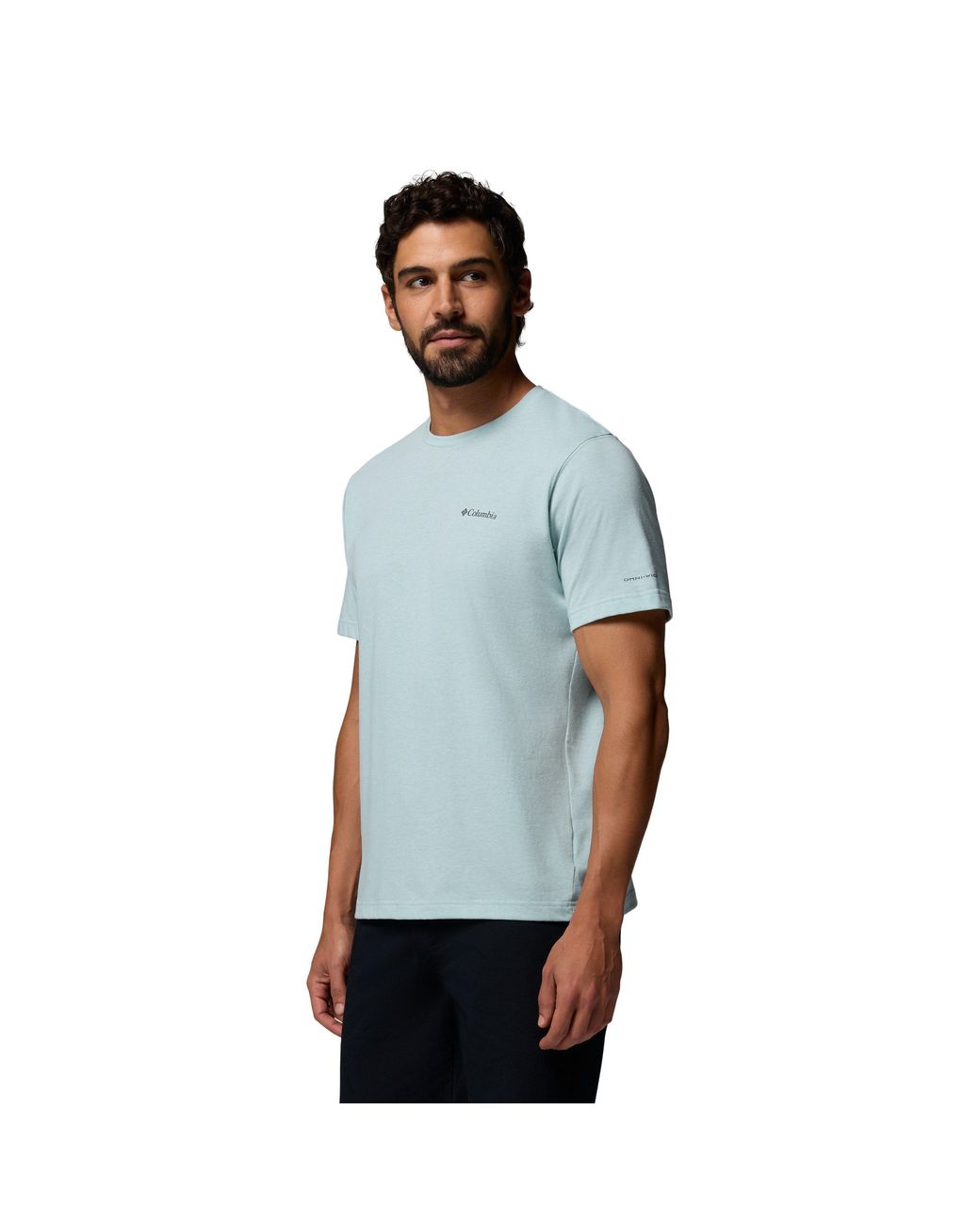 Columbia Blue Short Sleeve Performance T-Shirt for men