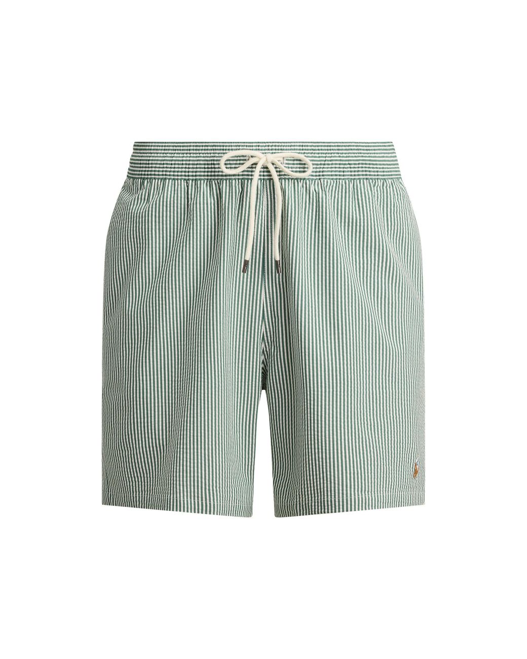 Polo Ralph Lauren Green Seersucker Traveller Swim Shorts for men