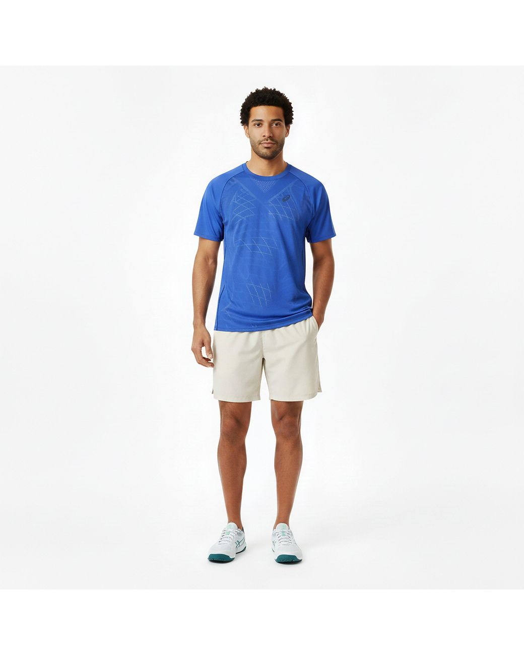 Asics Blue Match Actibreeze T-Shirt for men