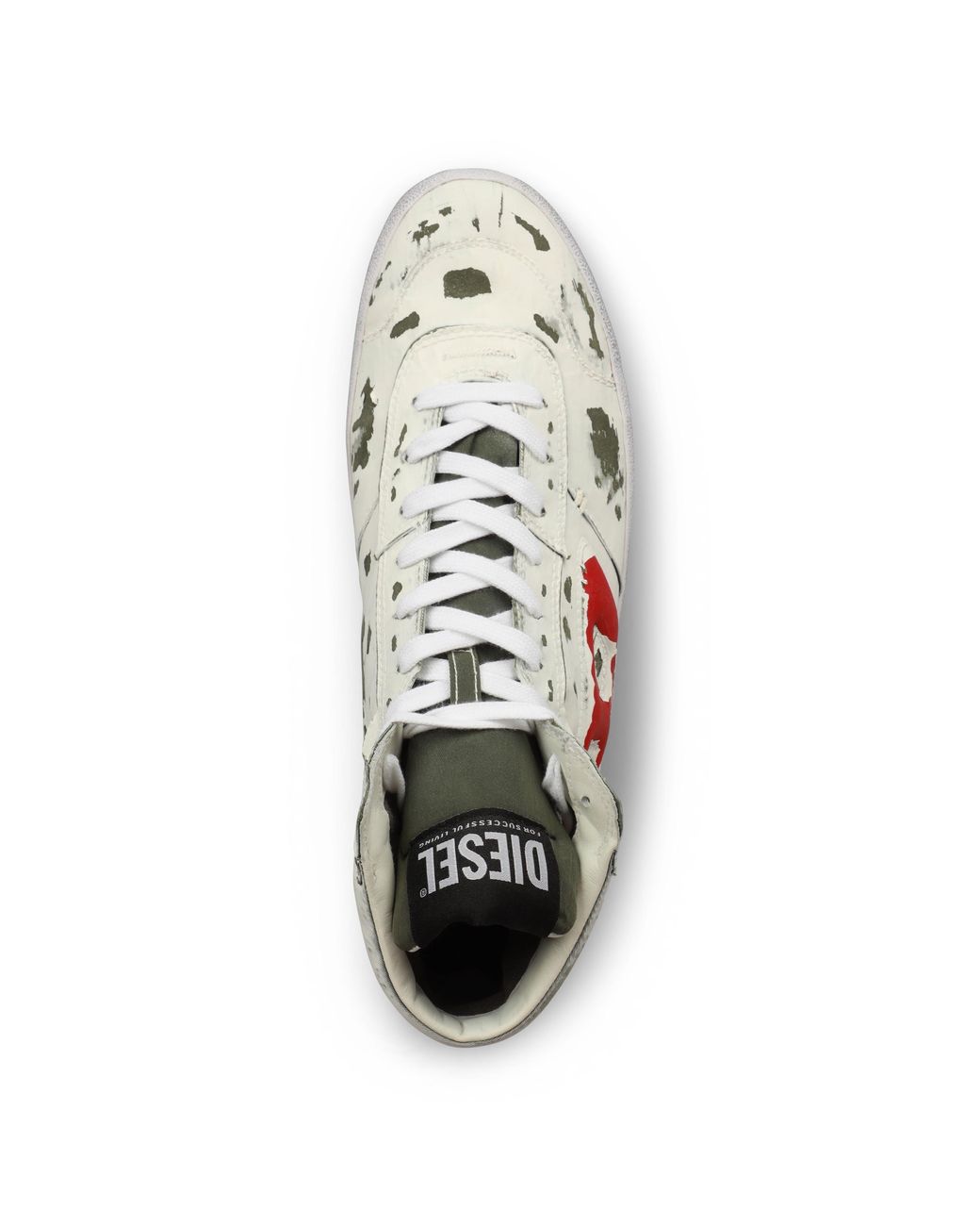 DIESEL White S Leroji Mid High Top Trainers for men