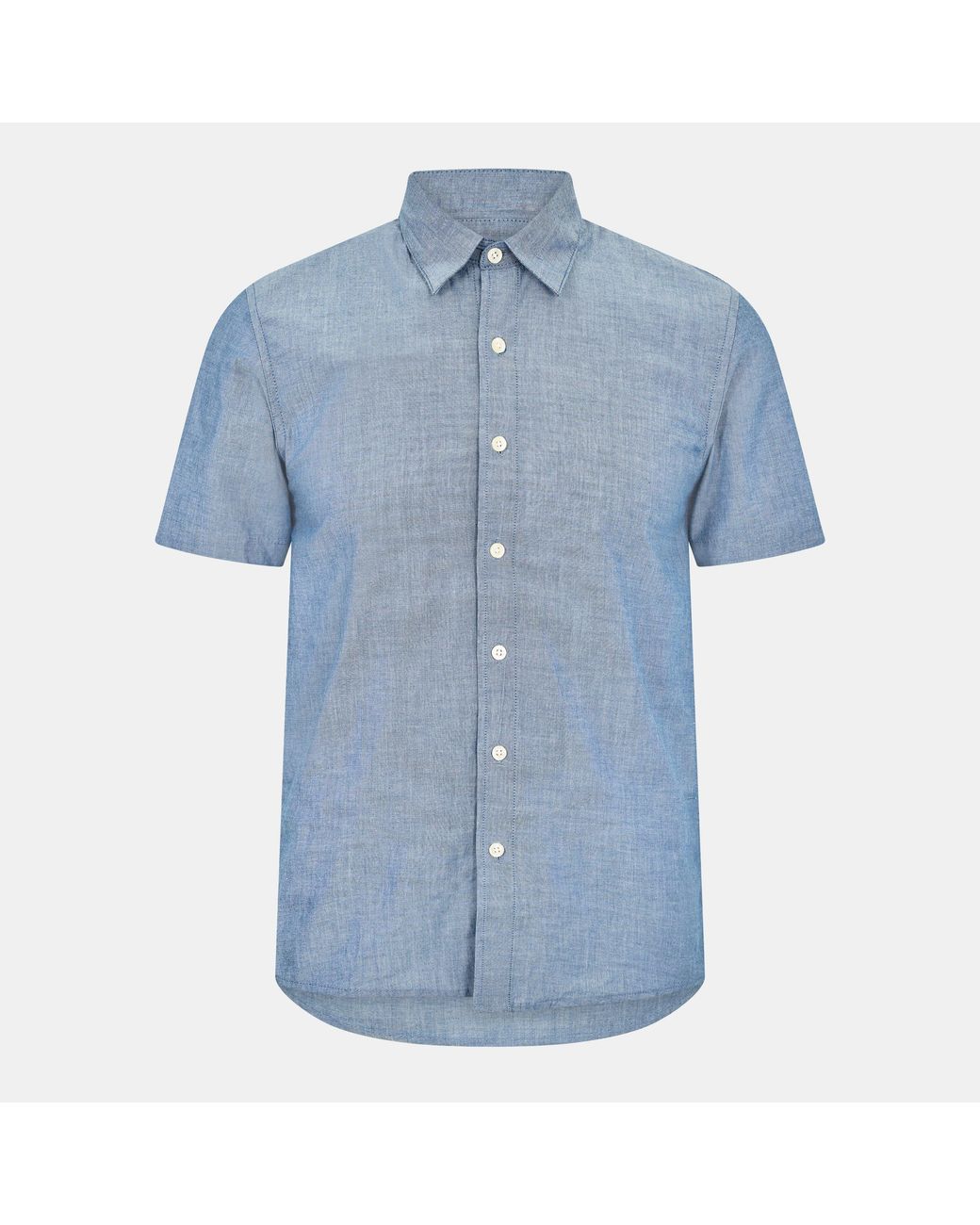 Peter Werth Blue Short Sleeve Plain Shirt for men
