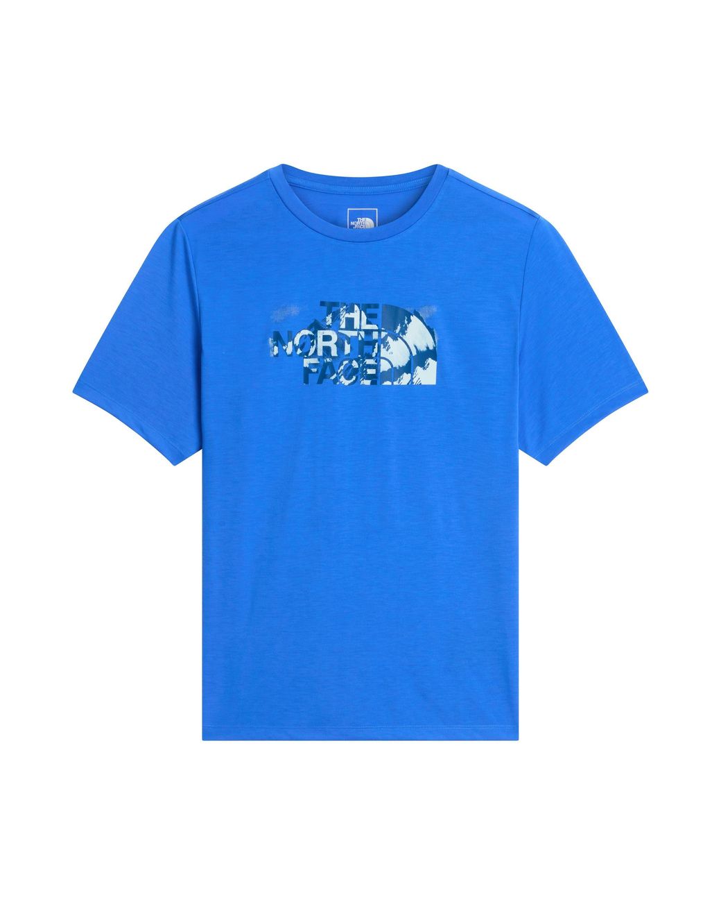 The North Face Blue Foundation Outdoor Short-Sleeve Crew-Neck T-Shirt for men