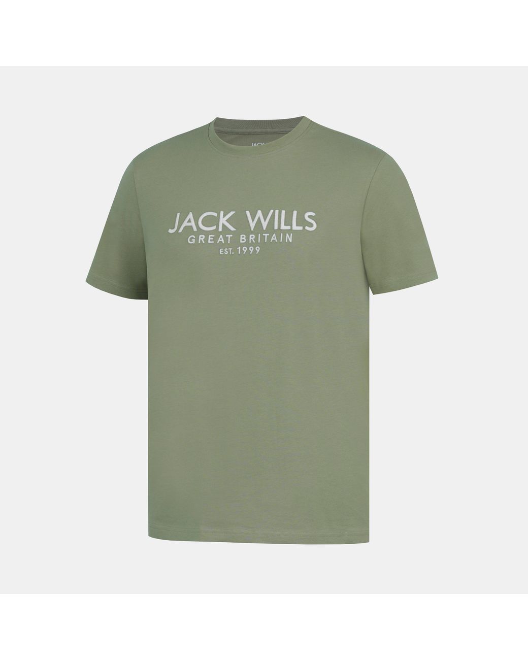 Jack Wills Green Carnaby Logo T-Shirt for men