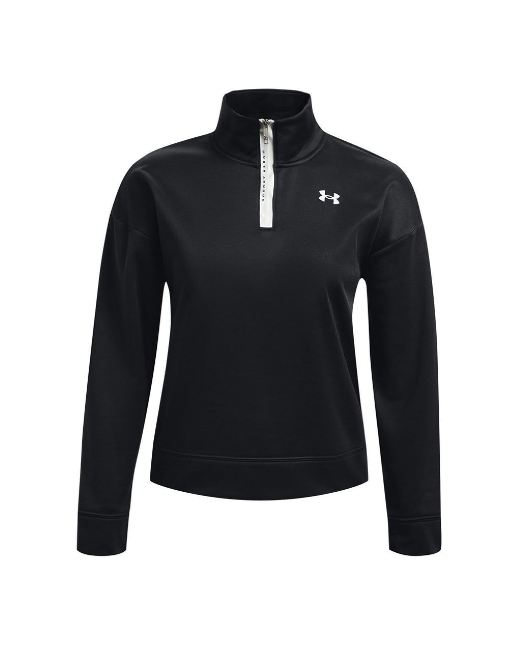Under Armour Black Armour Fleece Reflective 1/4 Zip Top