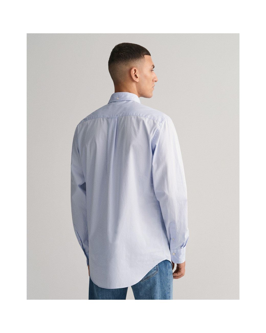 Gant Blue Regular Fit Poplin Shirt for men
