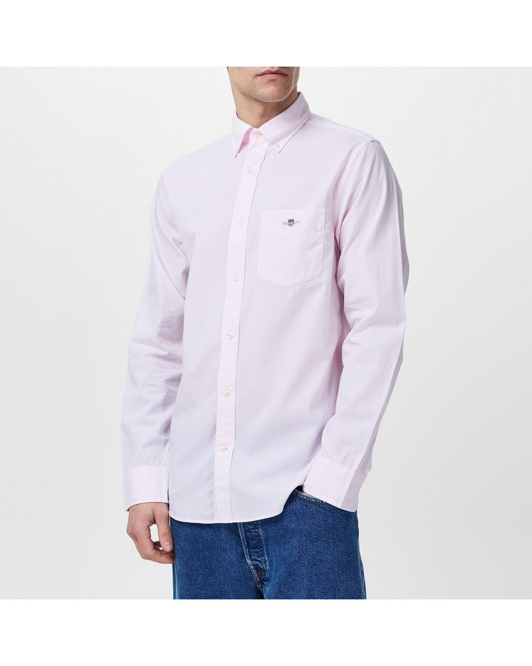 Gant Purple Poplin Banker Shirt for men