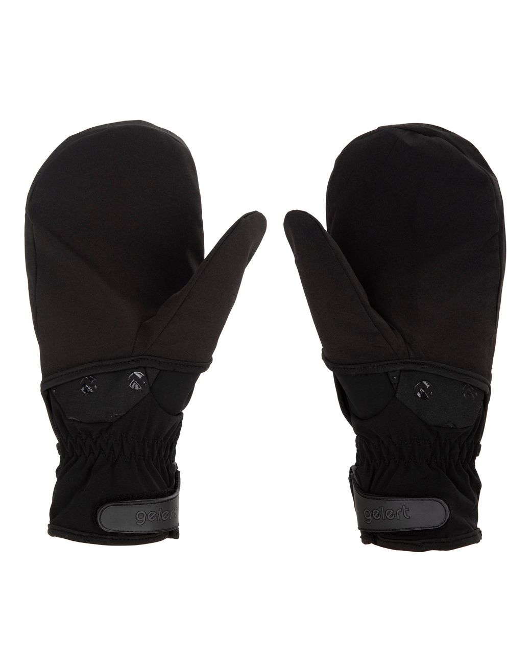 Gelert Black 2-In-1 Walking Gloves for men