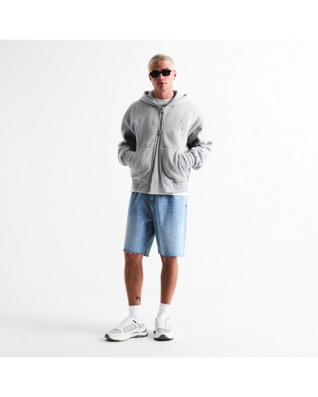 Mallet White Alton Leather Low-Top Trainers for men
