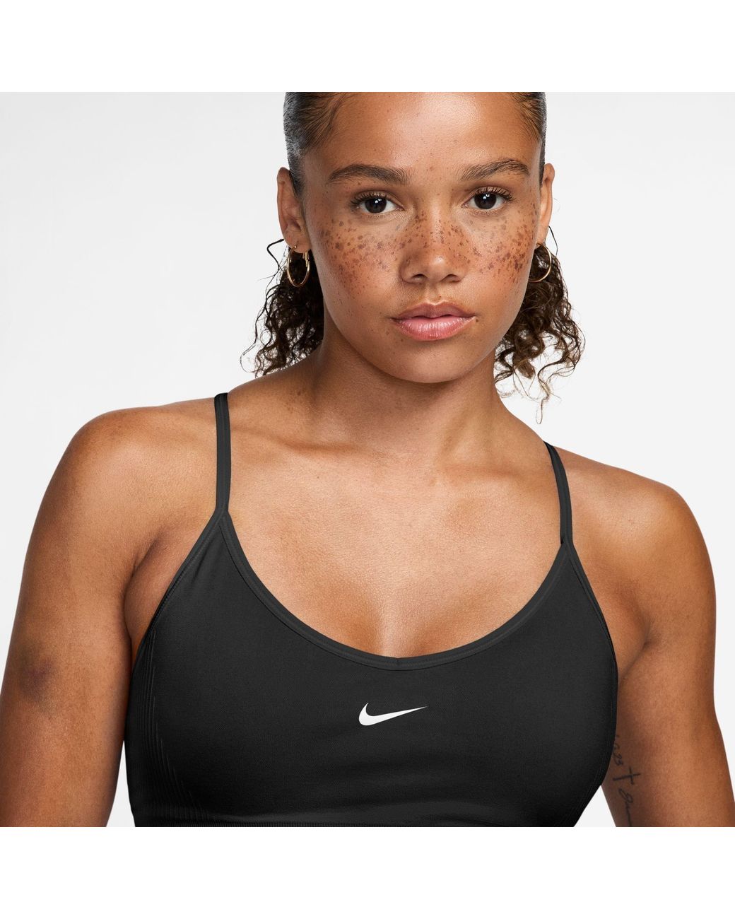 Nike Black Medium Impact Non Wired Sports Bra