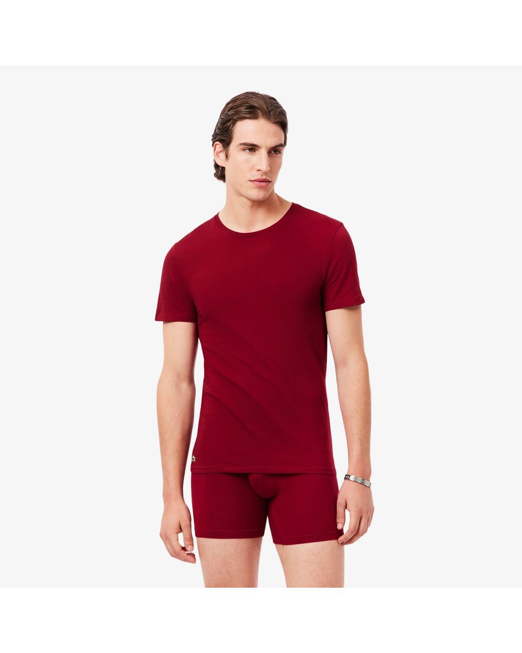 Lacoste Red 3Pck Slm T for men