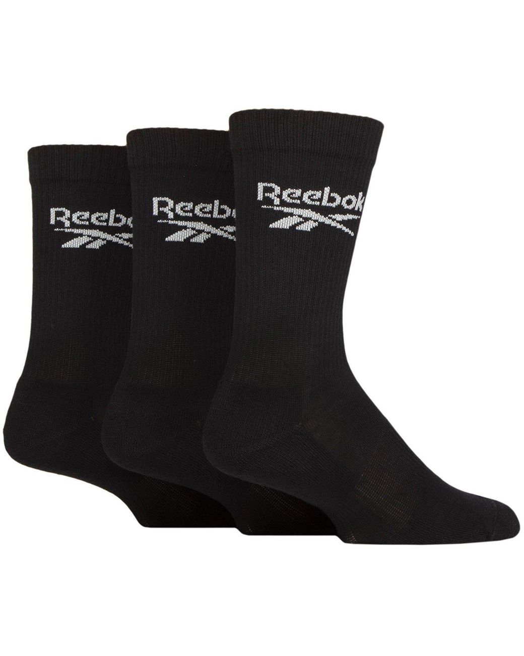 Reebok Black Core Crew Socks