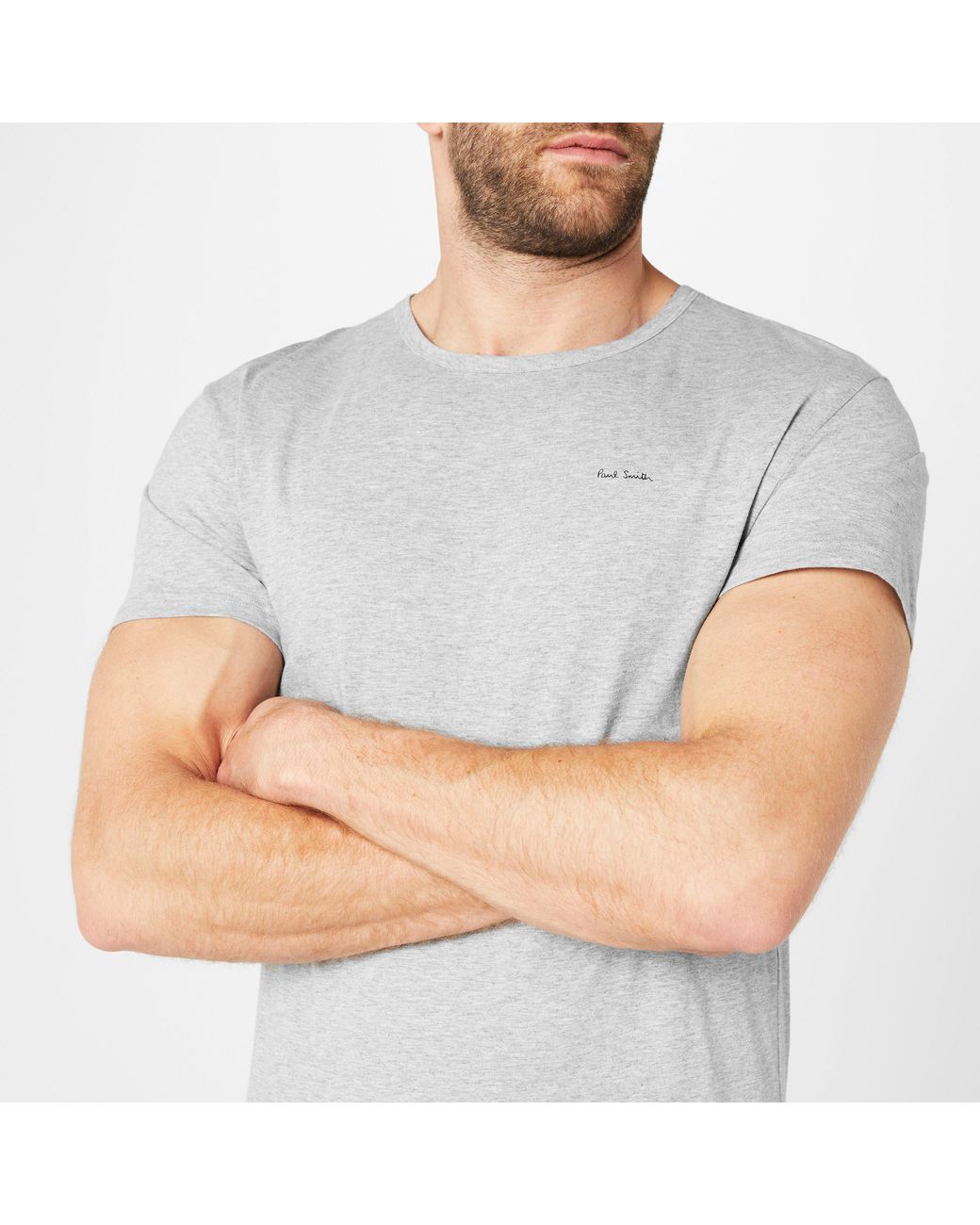 Paul Smith White Regular Fit Chest Logo T-Shirt for men