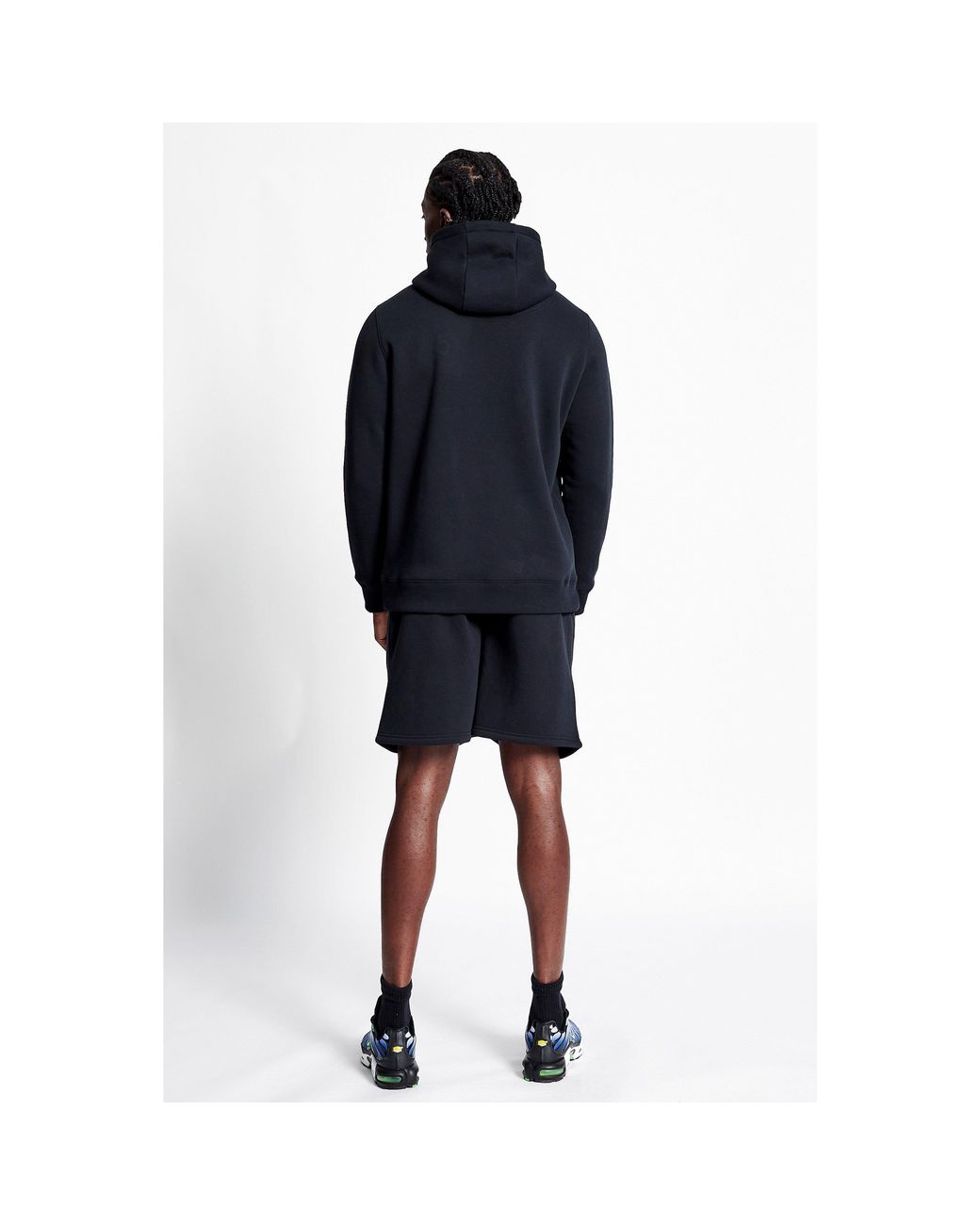 Blood Brother Black Tech Closed Hem Fleece Joggers for men