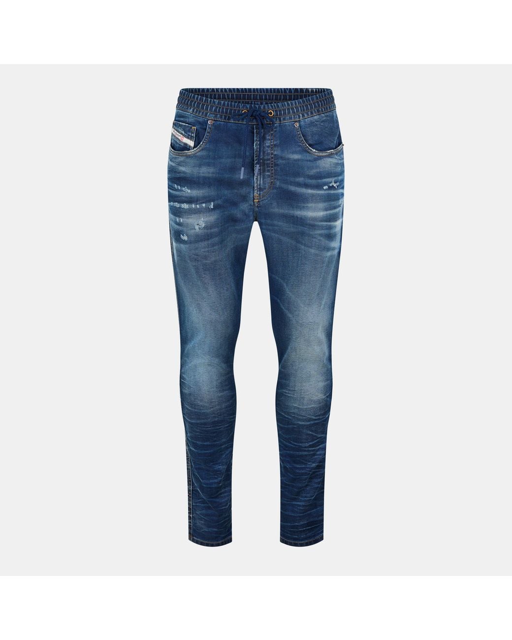 DIESEL Blue Wide Leg Relaxed Fit Jeans for men