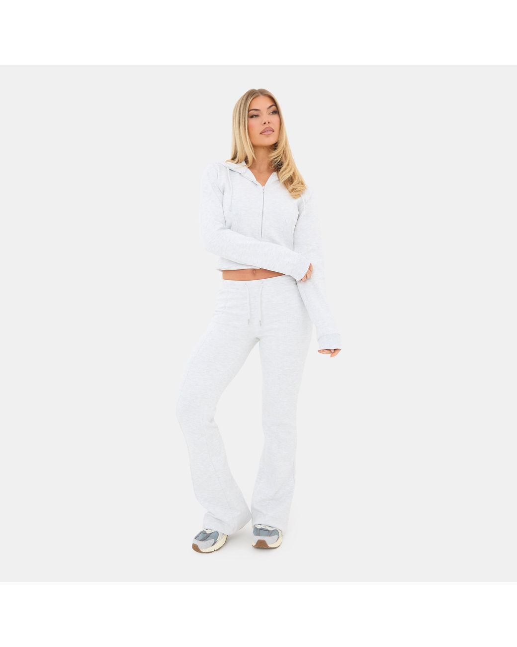 I Saw It First White Pinktuck Jogger
