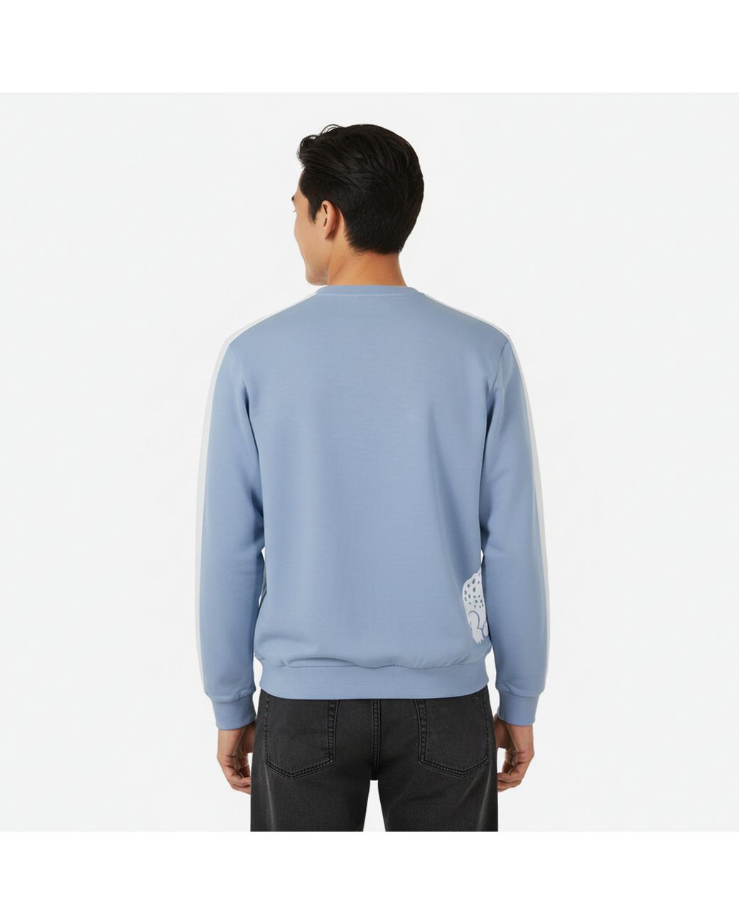 Lacoste Blue Printed Long Sleeve Pyjama Top for men