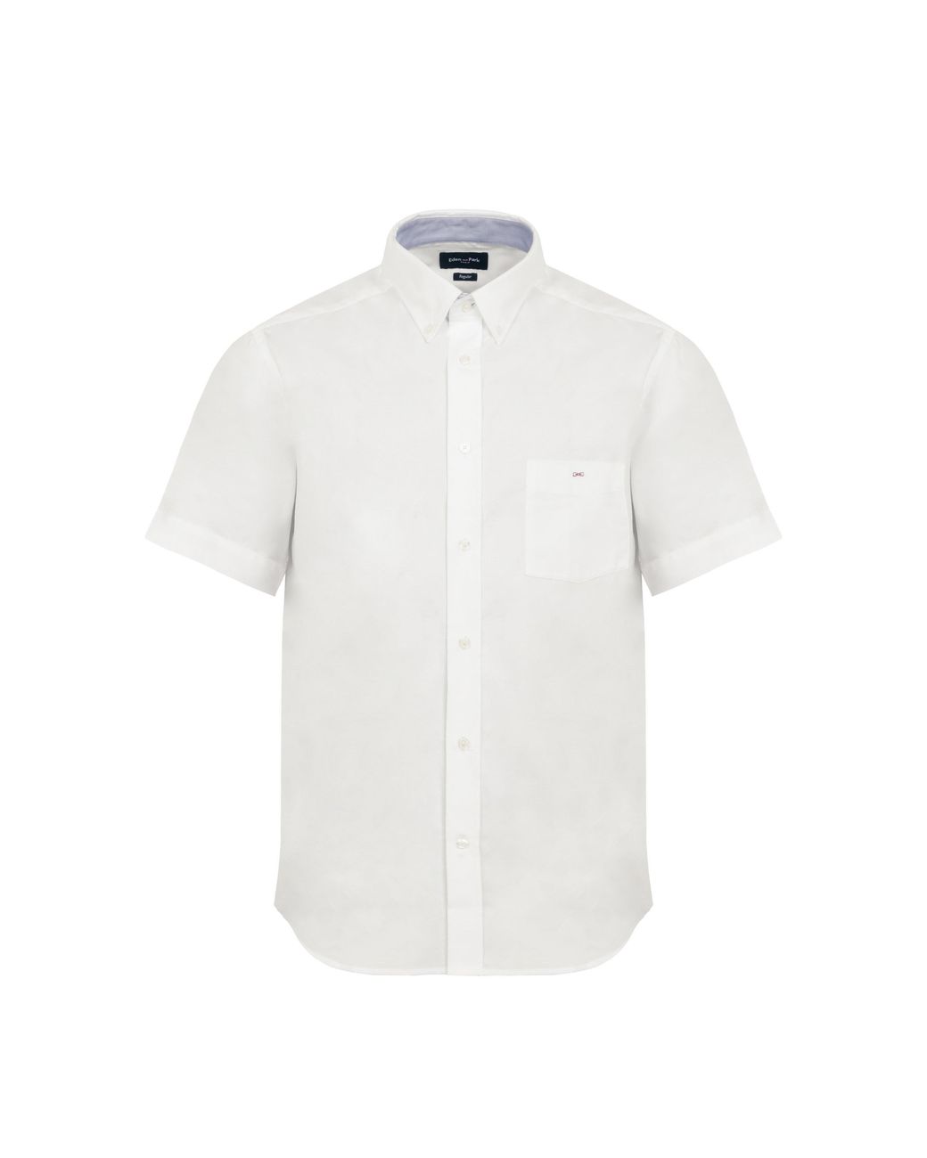Eden Park White Short Sleeved Cotton Shirt for men