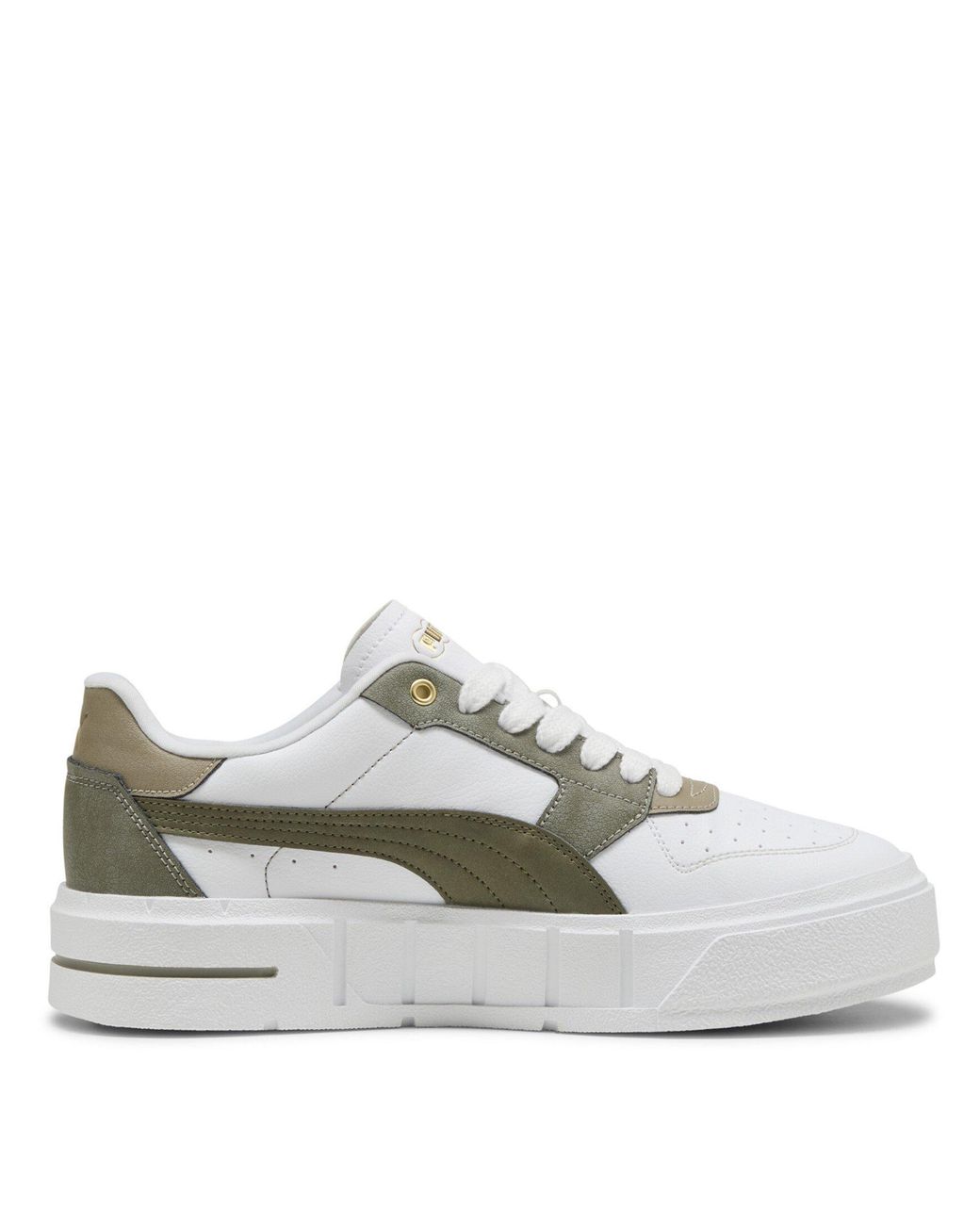 PUMA White Cali Luxe Court Trainers