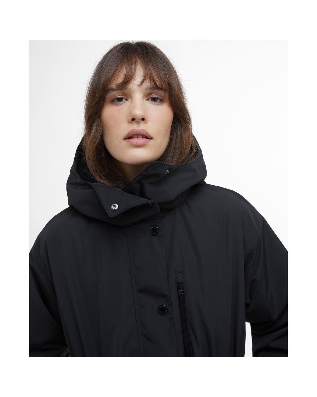 Barbour Black Kaylee Insulated Showerproof Rain Anorak