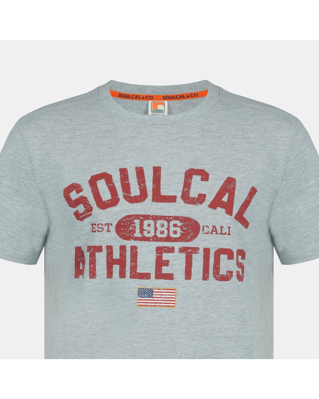 SoulCal & Co California Gray Graphic Print T-Shirt for men