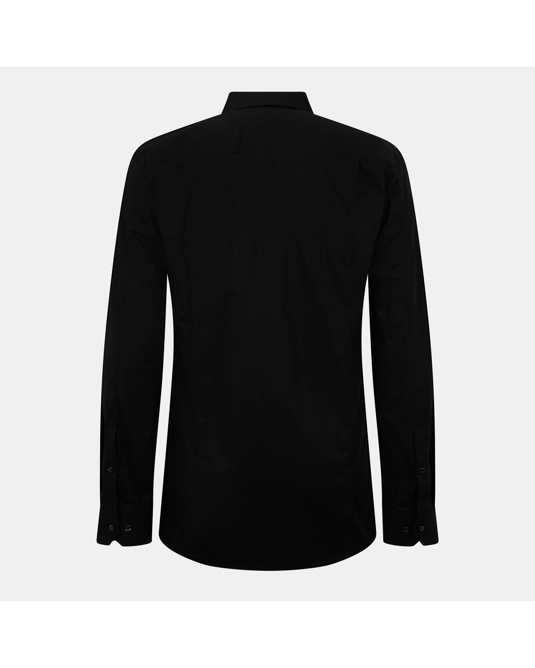 HUGO Black Elisha Long Sleeve Plain Shirt for men