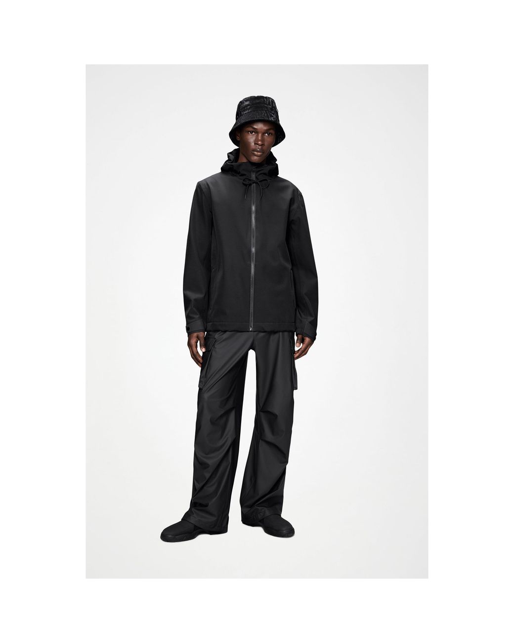 Rains Black Suva Softshell Waterproof Jacket