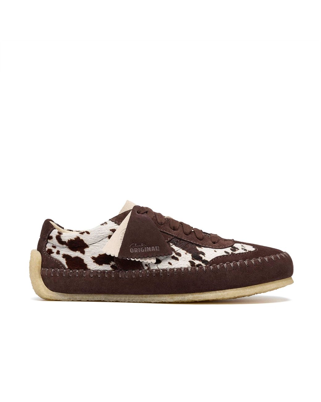Clarks Brown Tor Low Suede Low-Top Trainers