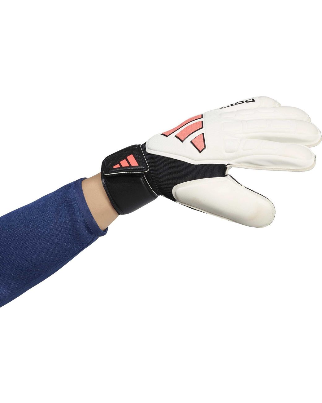 Adidas White Predator Match Fingersave Goalkeeper Gloves Adults