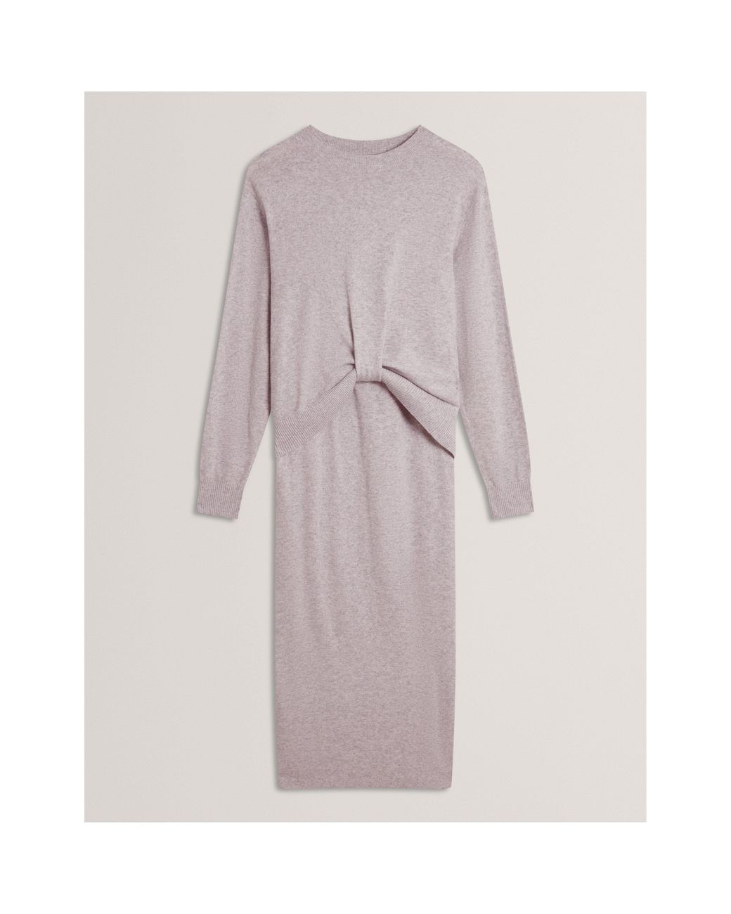 Ted Baker Pink Midi Knitted Jumper Dress